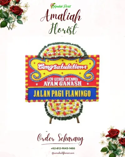 Bunga Papan Congratulation di Serua